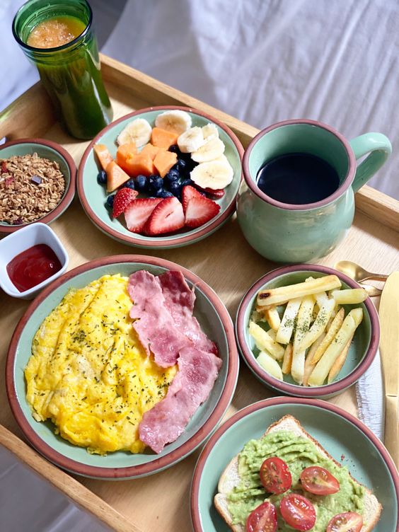 bandeja de desayuno